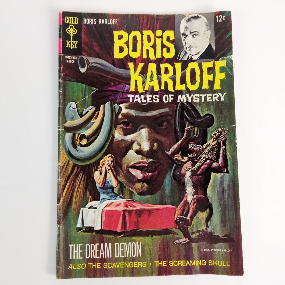 Gold Key BORIS KARLOFF TALES of MYSTERY March 1968 #21, Silver Age Comic Book VG
